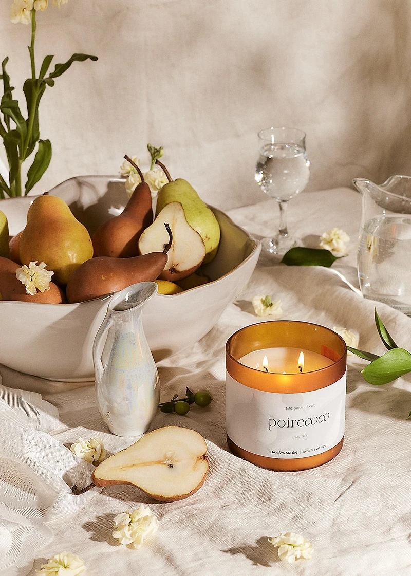 Bougie 3 mèches - Poire coco