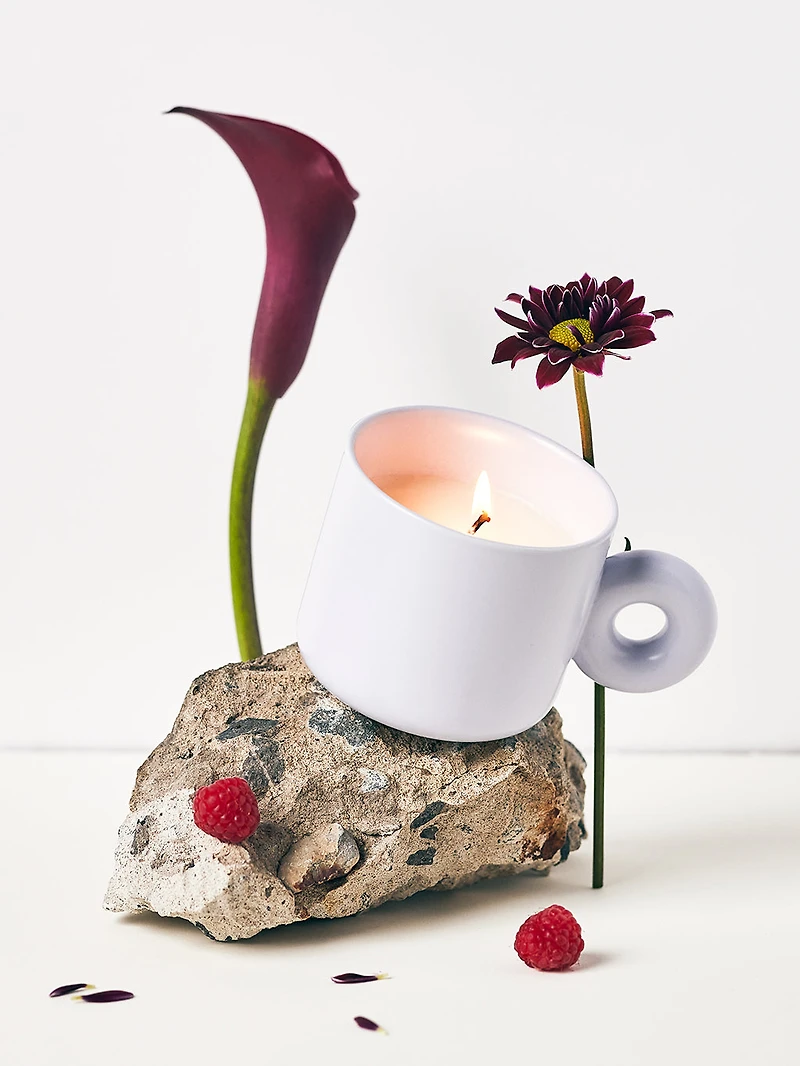 Purple candle cup – Raspberry & acai berries