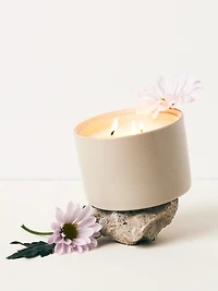 Bougie pot écru – Jasmin & narcisse