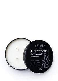 Bougie 3 mèches - CITRONNELLE LAVANDE