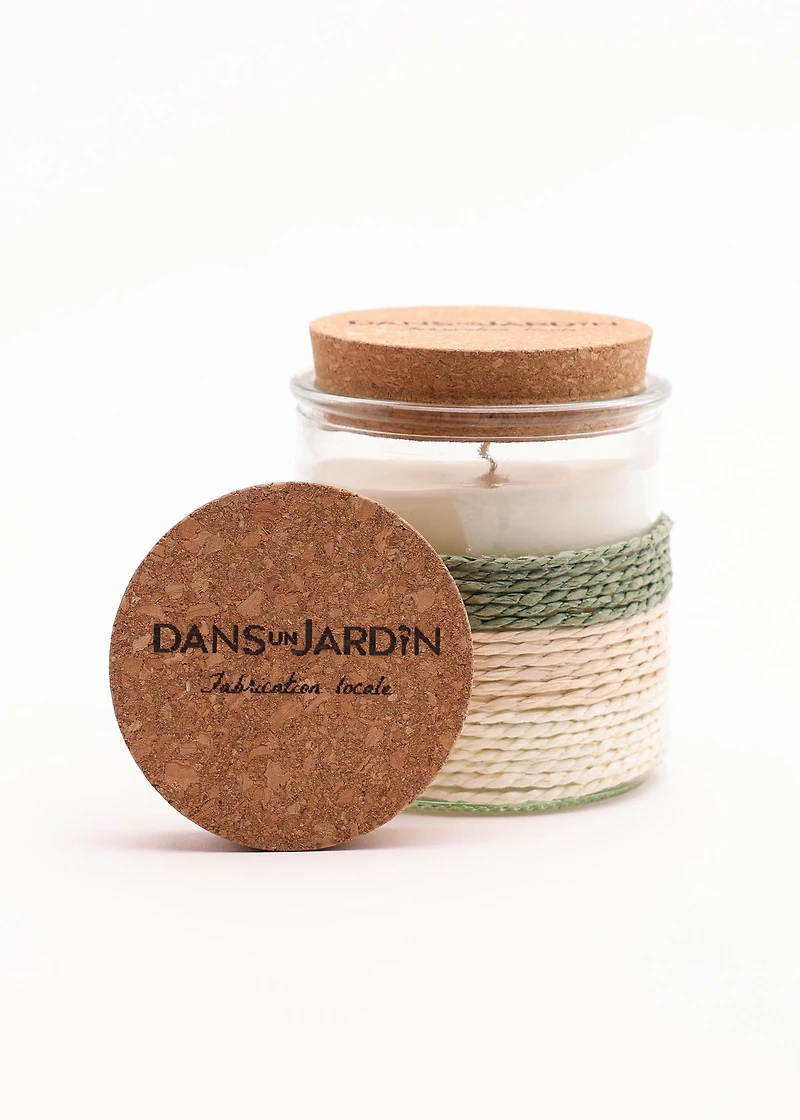 1 wick candle - SOFT WOOL AND WHITE FLOWERS