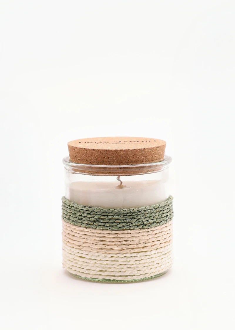 1 wick candle - SOFT WOOL AND WHITE FLOWERS