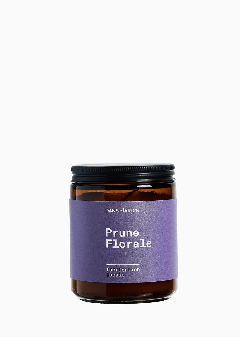 Bougie 1 mèche - PRUNE FLORALE