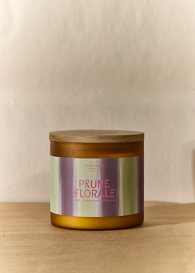 Bougie 3 mèches - PRUNE FLORALE