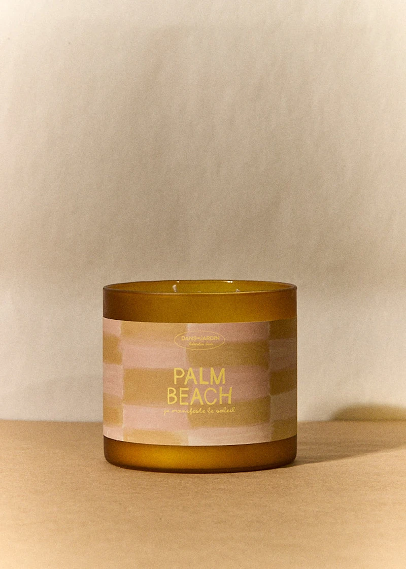 Bougie 3 mèches - PALM BEACH