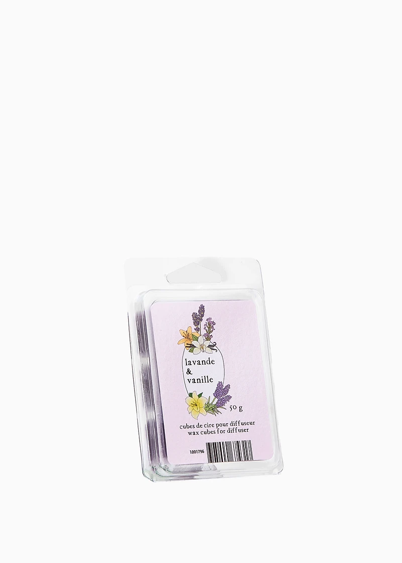 Cubes de cire - LAVANDE ET VANILLE