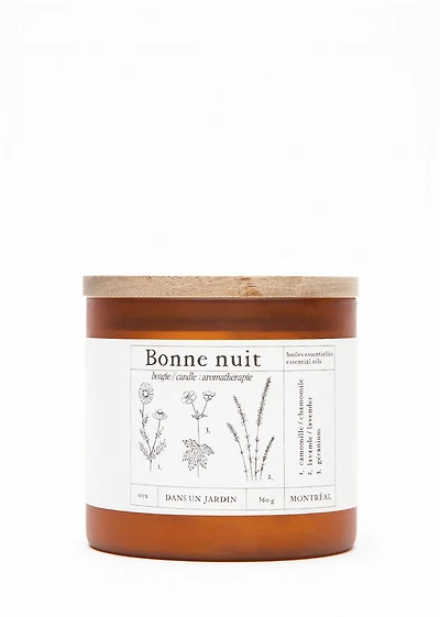 Bougie aromathérapie 3 mèches - Bonne Nuit