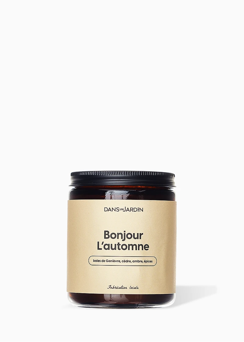 Bougie 1 mèche - BONJOUR L'AUTOMNE