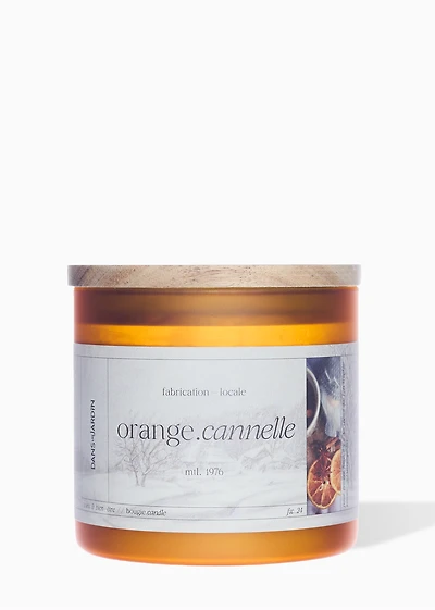 Bougie 3 mèches - Orange Cannelle