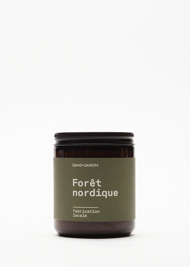 Bougie 1 mèche - FORÊT NORDIQUE