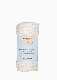 Couverture de mousseline ultra-douceur - POIS DE SENTEUR