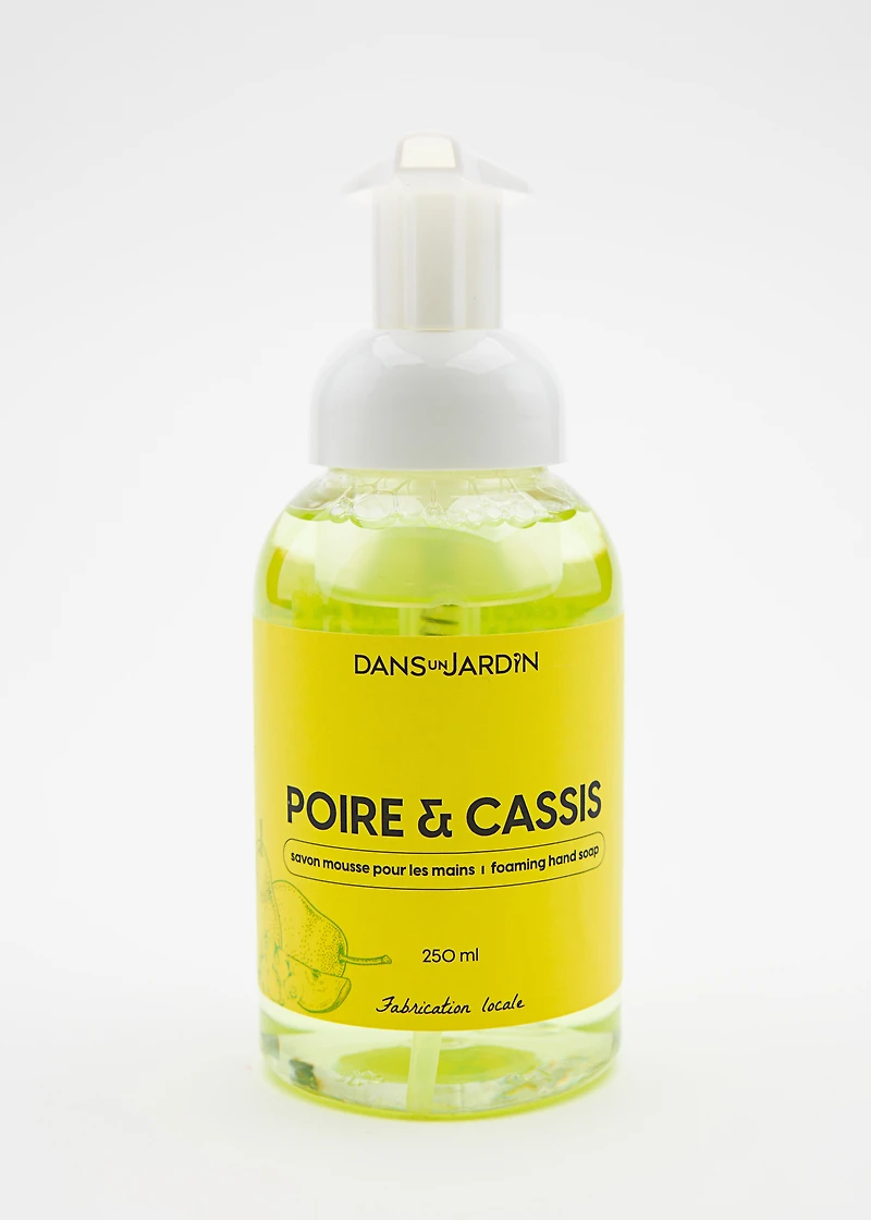 Savon mousse pour les mains - POIRE ET CASSIS