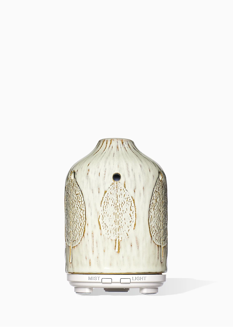 Ceramic diffuser, foliage pattern