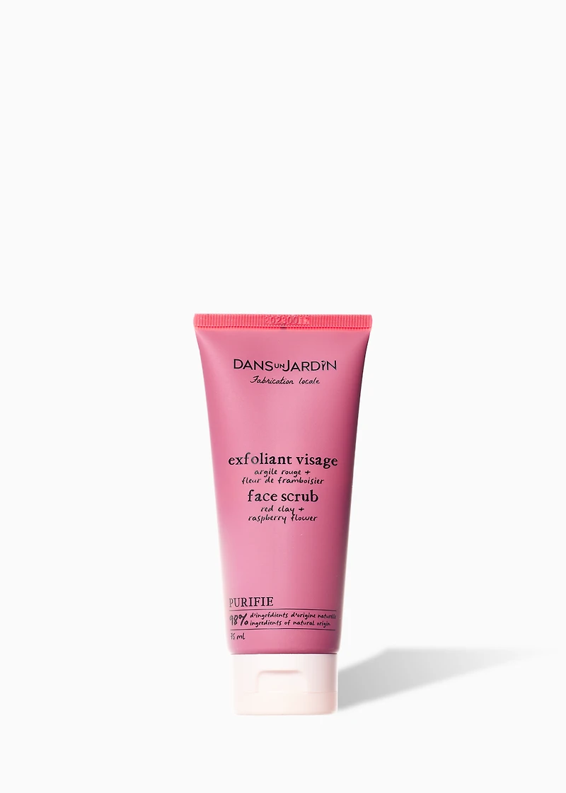Face Exfoliant - Red Clay + Raspberry Flower
