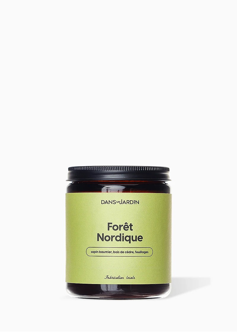 Bougie 1 mèche - FORÊT NORDIQUE