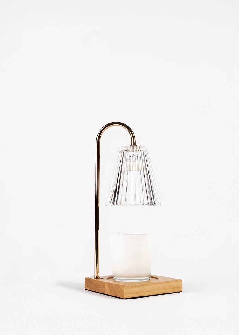 Clear candle warmer lamp