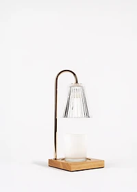 Clear candle warmer lamp