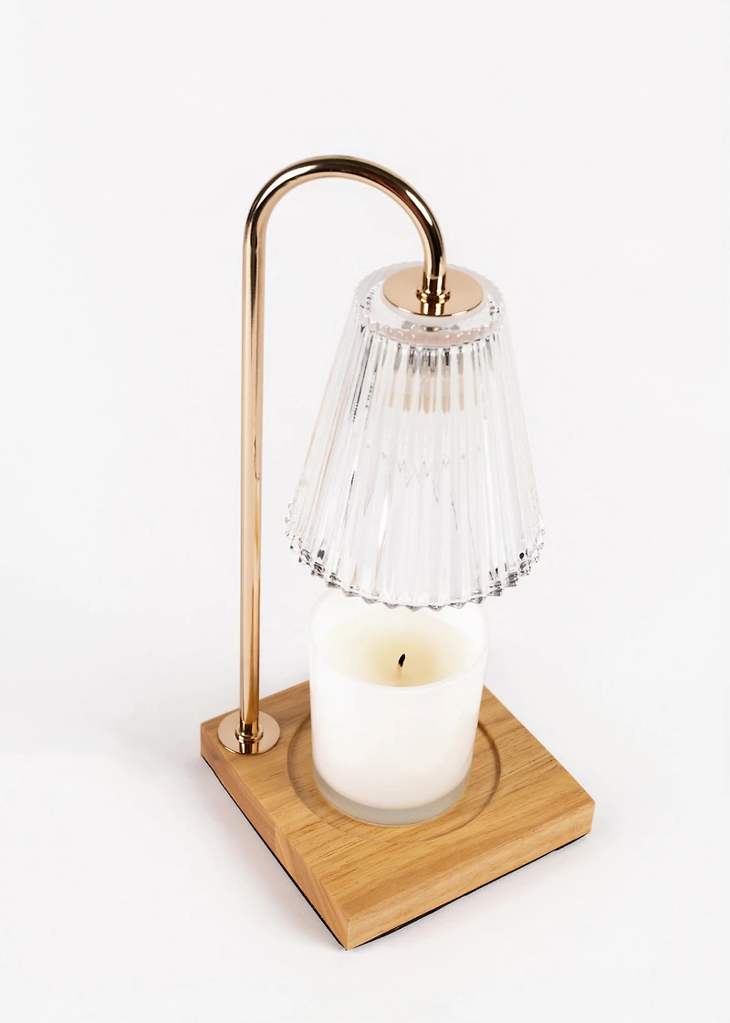 Clear candle warmer lamp