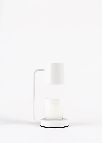 White candle warmer lamp
