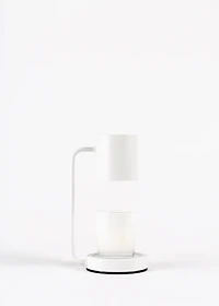White candle warmer lamp