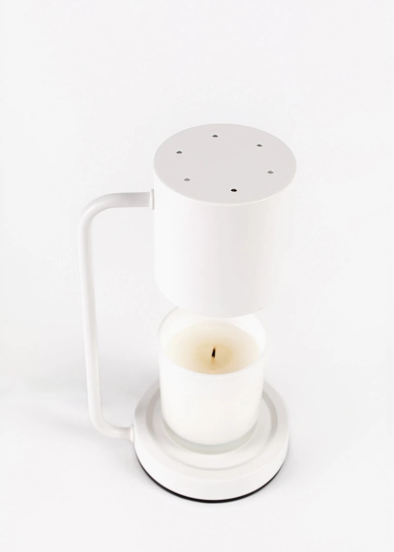 White candle warmer lamp