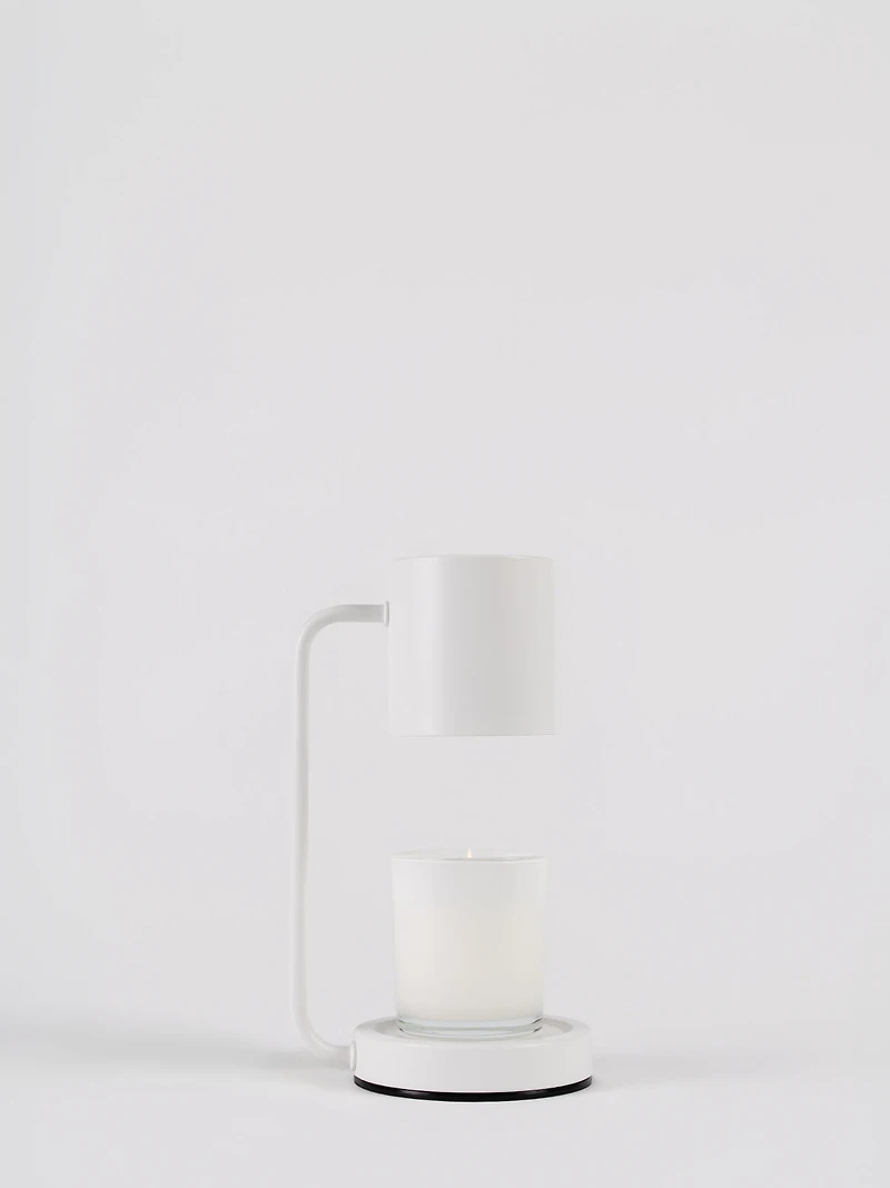 Lampe chauffe bougie blanche