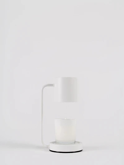 Lampe chauffe bougie blanche