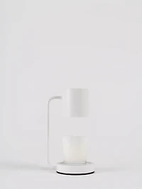 Lampe chauffe bougie blanche