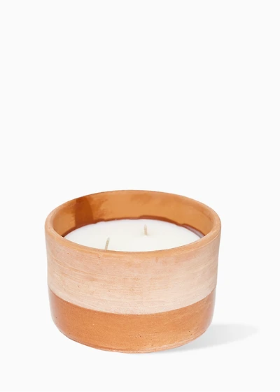 3-wick pottery candle - BERGAMOT + PATCHOULI