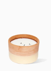 Bougie en poterie 3 mèches - PUNCH AUX FRUITS