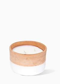 3-wick pottery candle - NEROLI + WHITE SAND