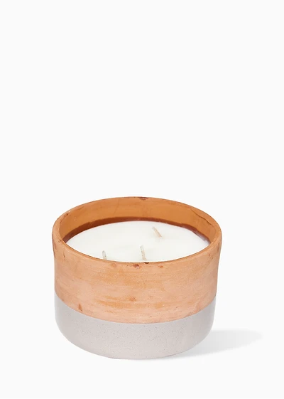 3-wick pottery candle - JASMIN + MOON FLOWER