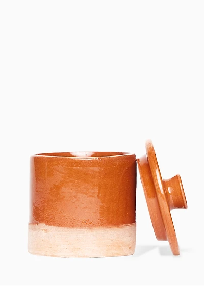Bougie en poterie 1 mèche - BERGAMOTE + PATCHOULI