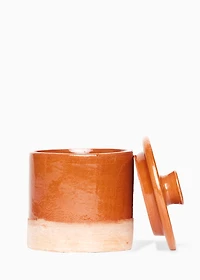 Bougie en poterie 1 mèche - BERGAMOTE + PATCHOULI