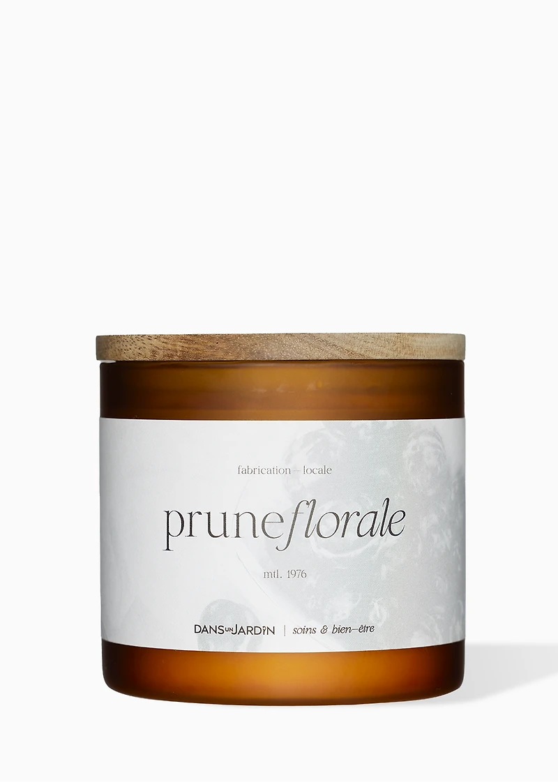 Bougie 3 mèches - Prune florale