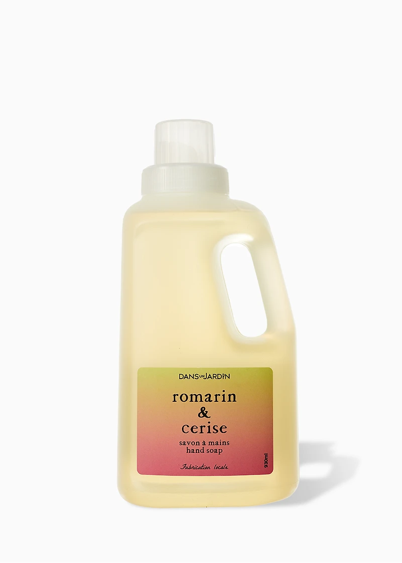 Recharge savon à mains - ROMARIN & CERISE