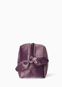 Trousse en velours - Mauve