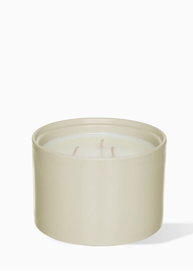 Bougie pot écru – Jasmin & narcisse