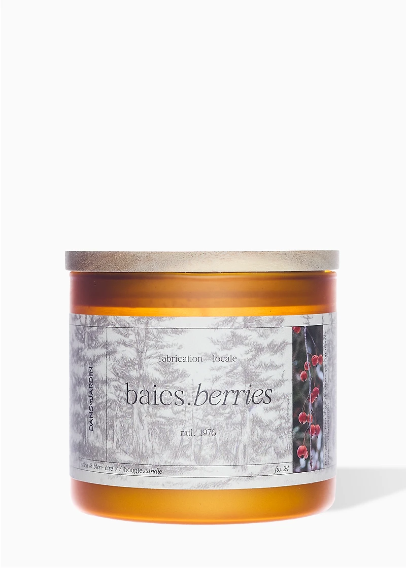 3-wick candle - Berries