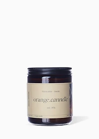 Bougie 1 mèche - Orange Cannelle