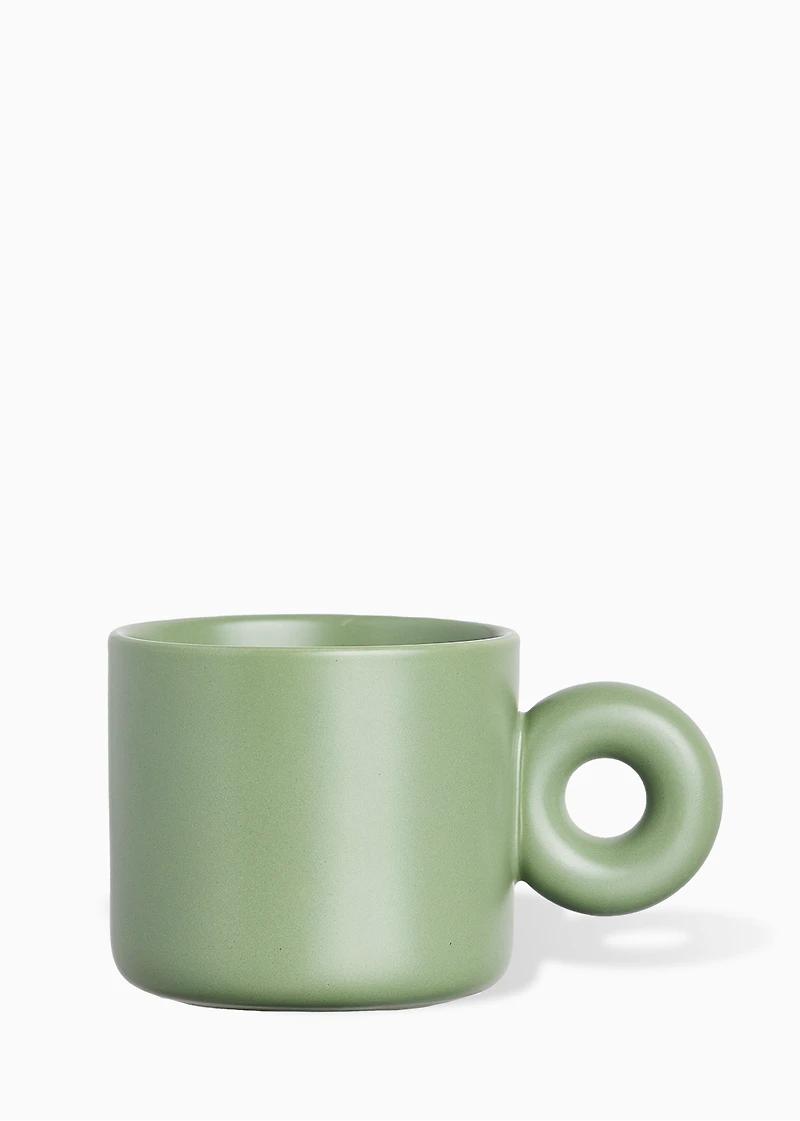 Bougie tasse verte - MUSC & CÈDRE BLANC