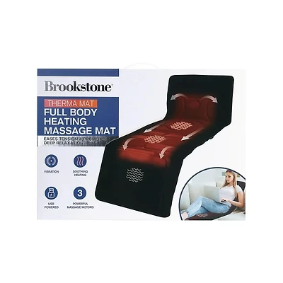 BROOKSTONE FULL BODY HEATING MASSAGE MAT