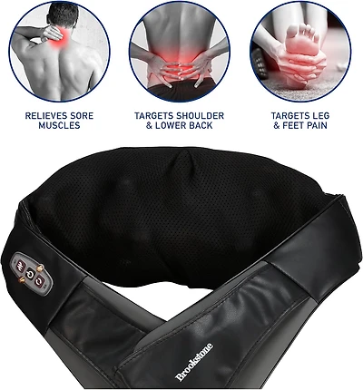 BROOKSTONE NECK & SHOULDER MASSAGER