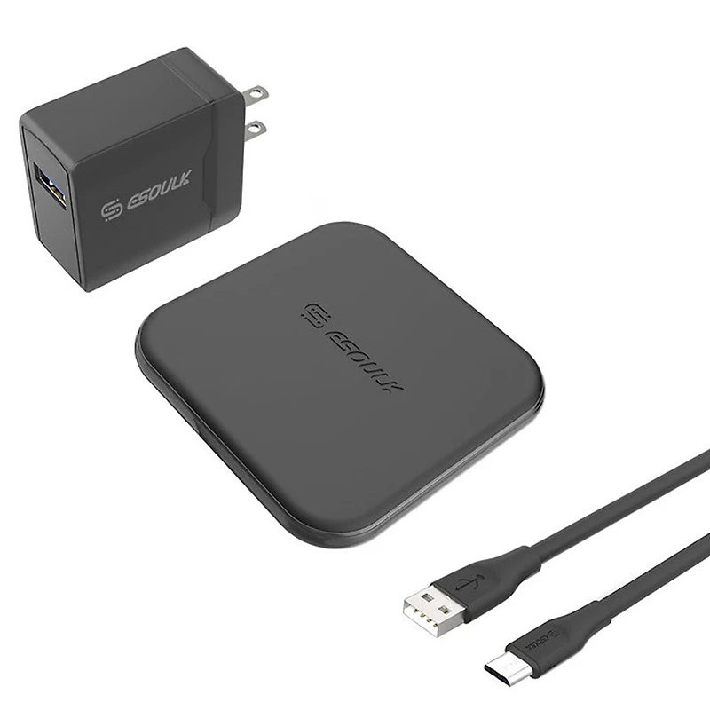 Esoulk Fast Charging Wireless Charger Pad with 5ft Cable