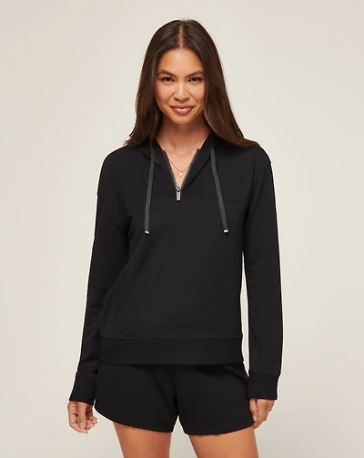 Friday Ponte Half Zip Hoodie