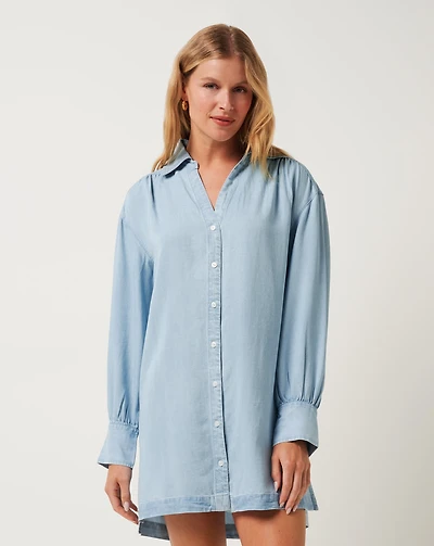 Chambray Shirt Dress