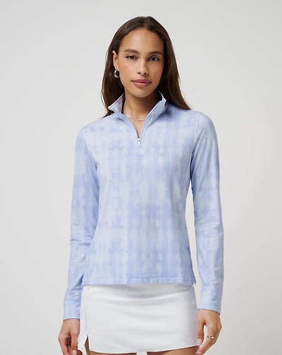 Featherweight Printed Zip Quarter