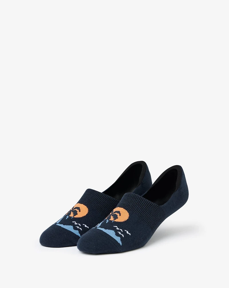 South Seas Getaway No Show Sock