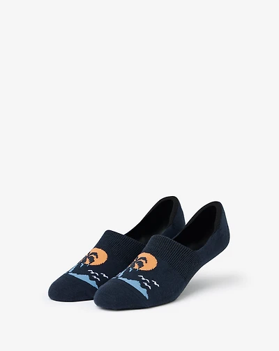 South Seas Getaway No Show Sock
