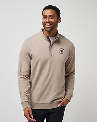 St Andrews Shadow Check Quarter Zip